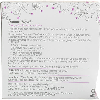 SUMMERS EVE CLEANSING CLOTH ISLAND 32CT