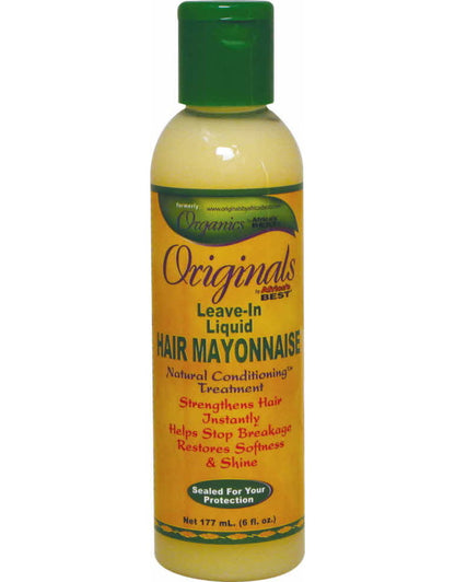 Africas Best Orig Hair Mayo Liquid Leave-In Condition 6oz