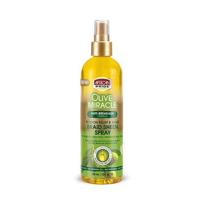African Pride Olive Miracle Braid Spray Anti-Breakage 12oz