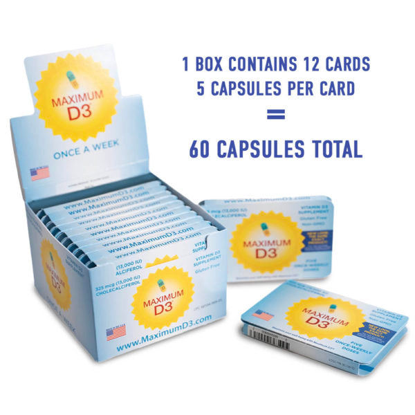 MAXIMUM D3 13M IU/325MCG CAPSULE 5CT RIM