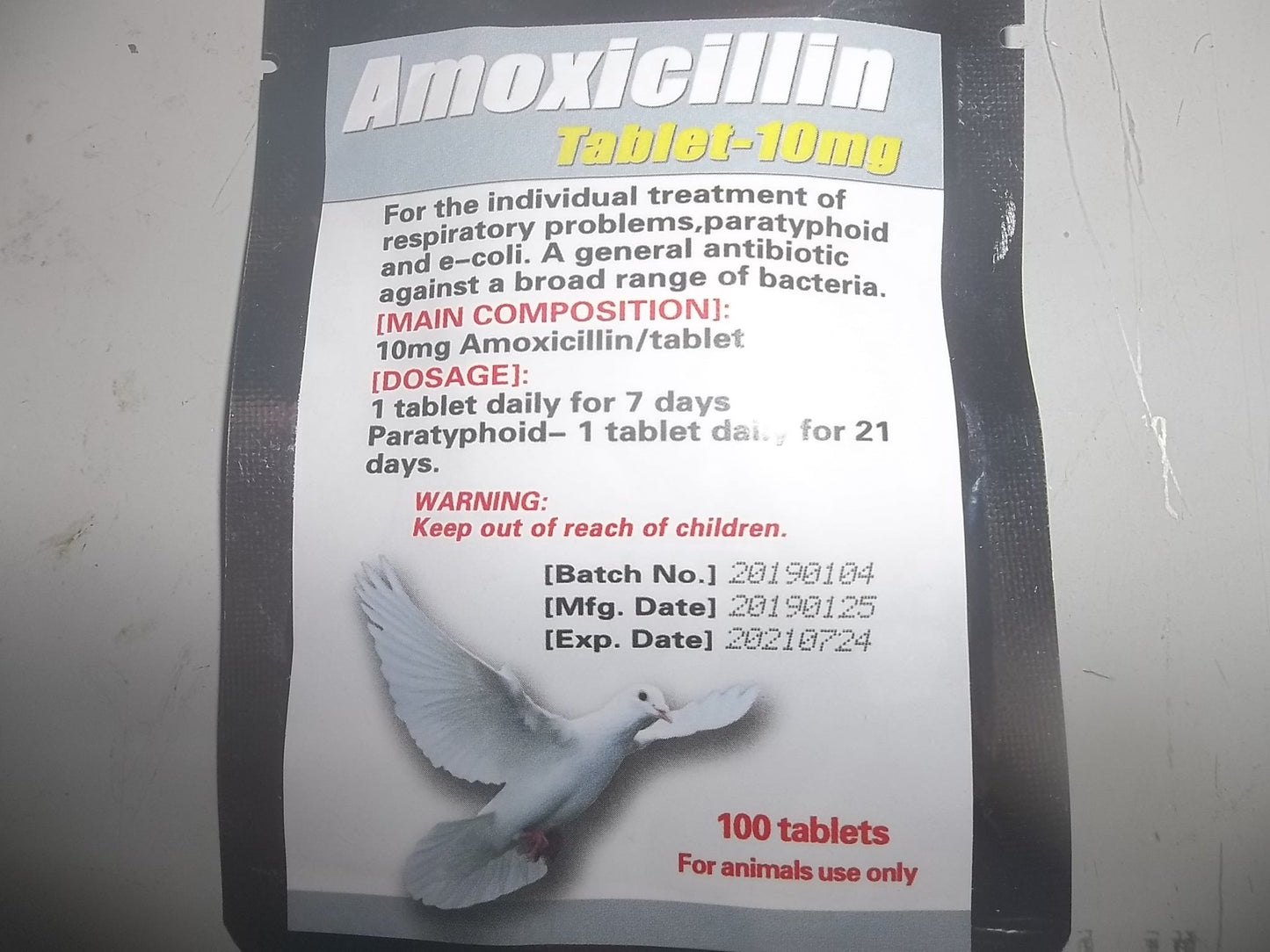 AMOXICILLIN TB 875MG 100