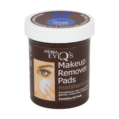 ANDREA Eye Q's Moisturizing Eye Makeup Remover Pads, 65 count