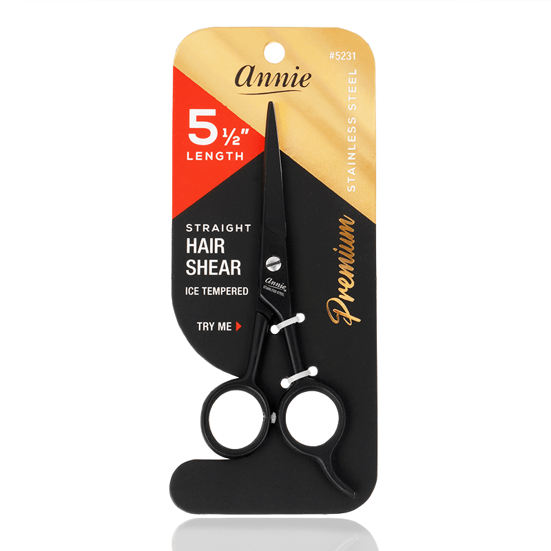 ANNIE HAIR SHEARS 5.5 BLK #5004