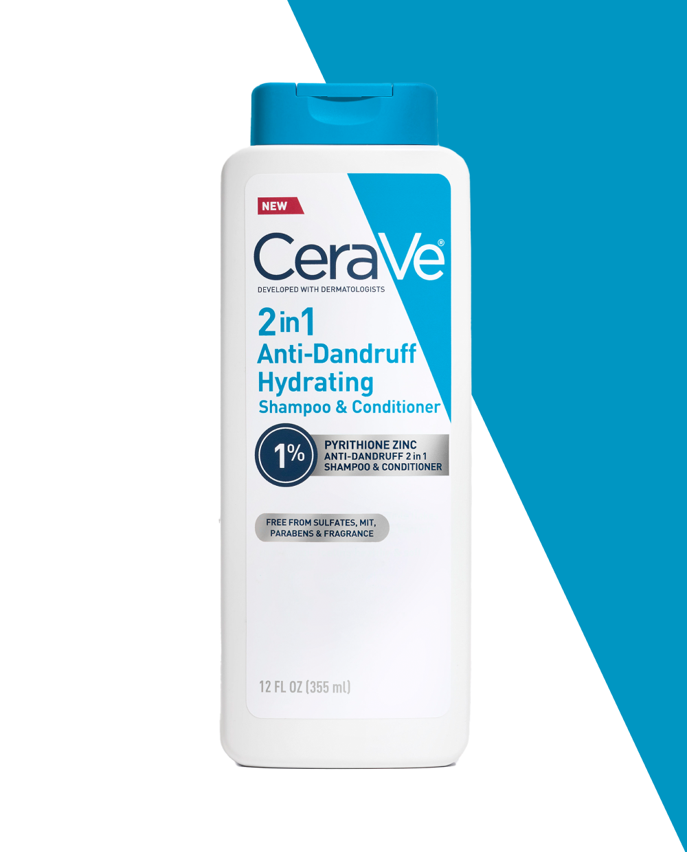 CeraVe Anti-Dandruff Hydrating Shampoo, 12 oz