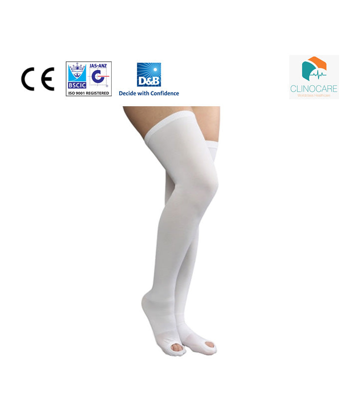 ANTIEMBOLISM STCKNG BELO KNEE CLSDTOE LG