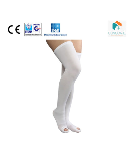 ANTIEMBOLISM STCKNG BELO KNEE CLSDTOE LG