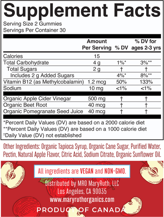 MARY RUTH'S GUMMIE,APL CIDER VINEGAR