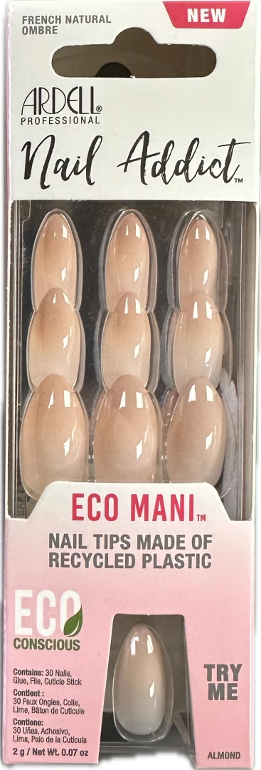 Ardell Nail Addict Eco Conscious Artificial Nail Set - French Moon