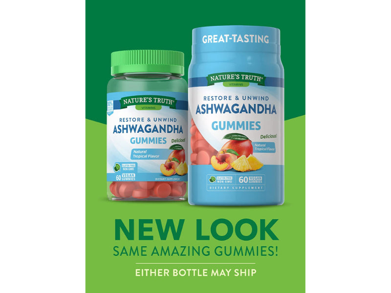 ASHWAGANDHA GUMMIES 60CT NAT TRU
