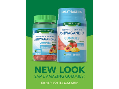 ASHWAGANDHA GUMMIES 60CT NAT TRU