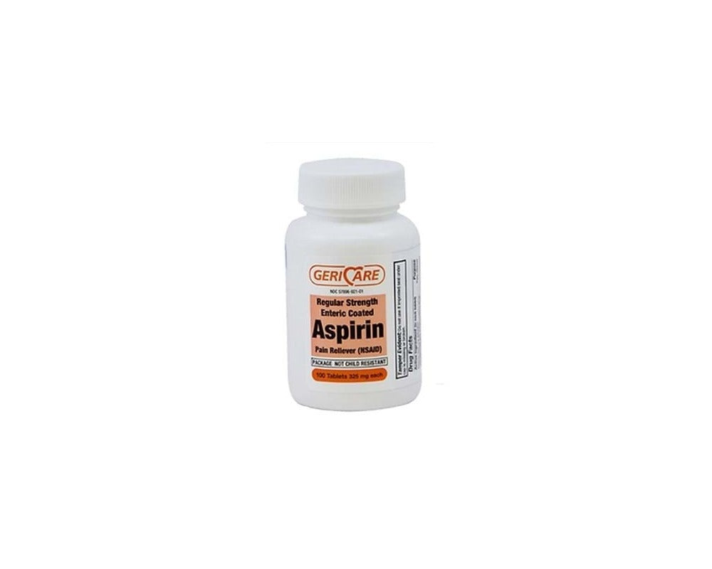 ASPIRIN 325MG ENTERIC TAB 100CT GERI-CAR