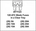 Victor Auto Fuses ATC Blade Type Assortment , 6 pack