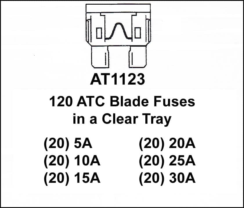Victor Auto Fuses ATC Blade Type Assortment , 6 pack