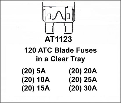 Victor Auto Fuses ATC Blade Type Assortment , 6 pack