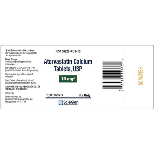 ATORVASTATIN TB 20MG 1000
