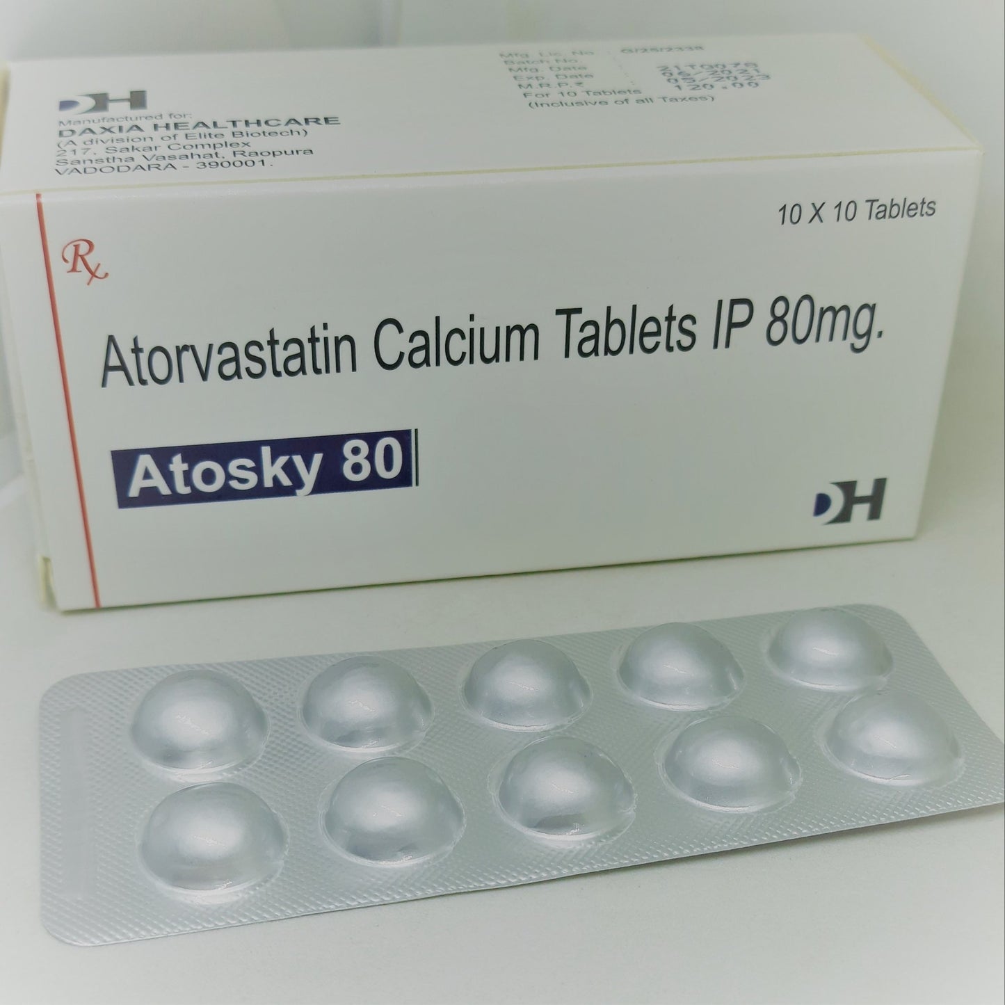 ATORVASTATIN TB 80MG 90