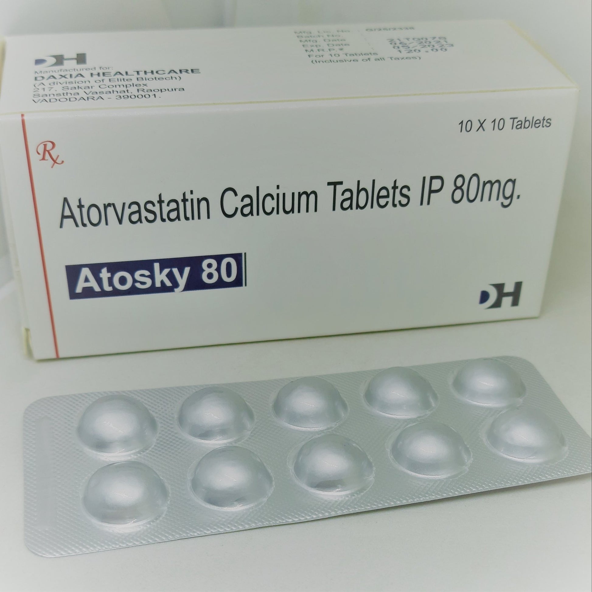 ATORVASTATIN TB 80MG 90