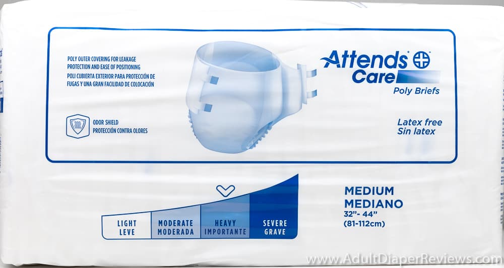 ATTENDS CARE POLY BRIEF MEDIUM 4X24 CT