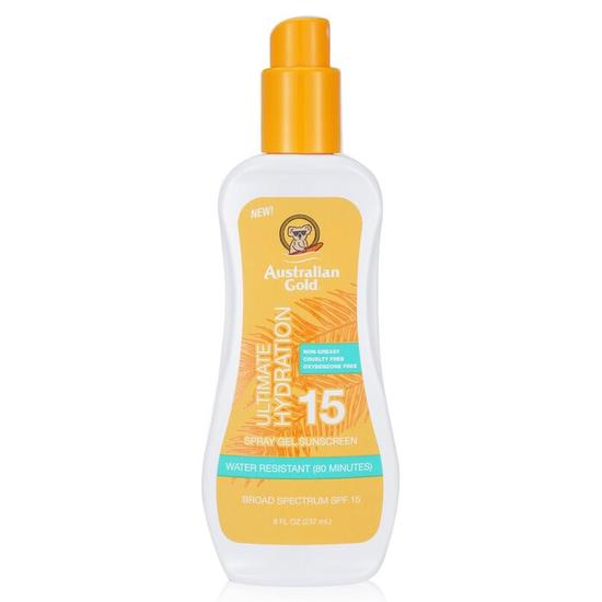 Australian Gold Spf#15 Spray Gel Ultimate Hydration 8oz