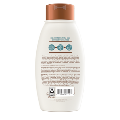 Aveeno Shampoo Rose Water & Chamomile Blend 12oz