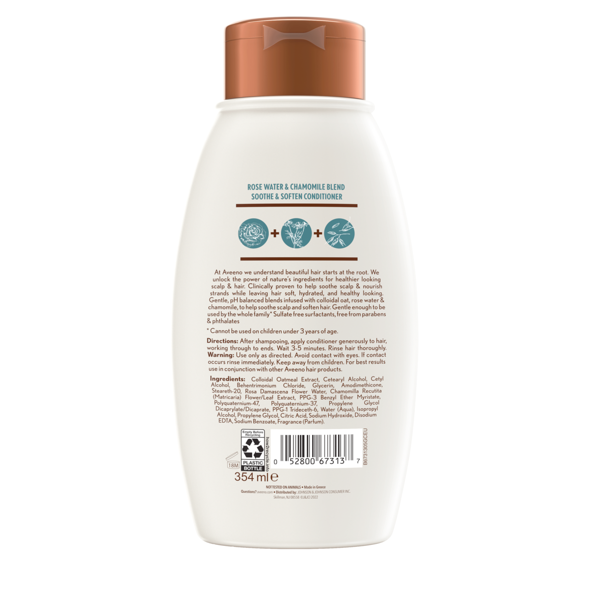 Aveeno Conditioner Rosewater & Chamomile Blend 12oz