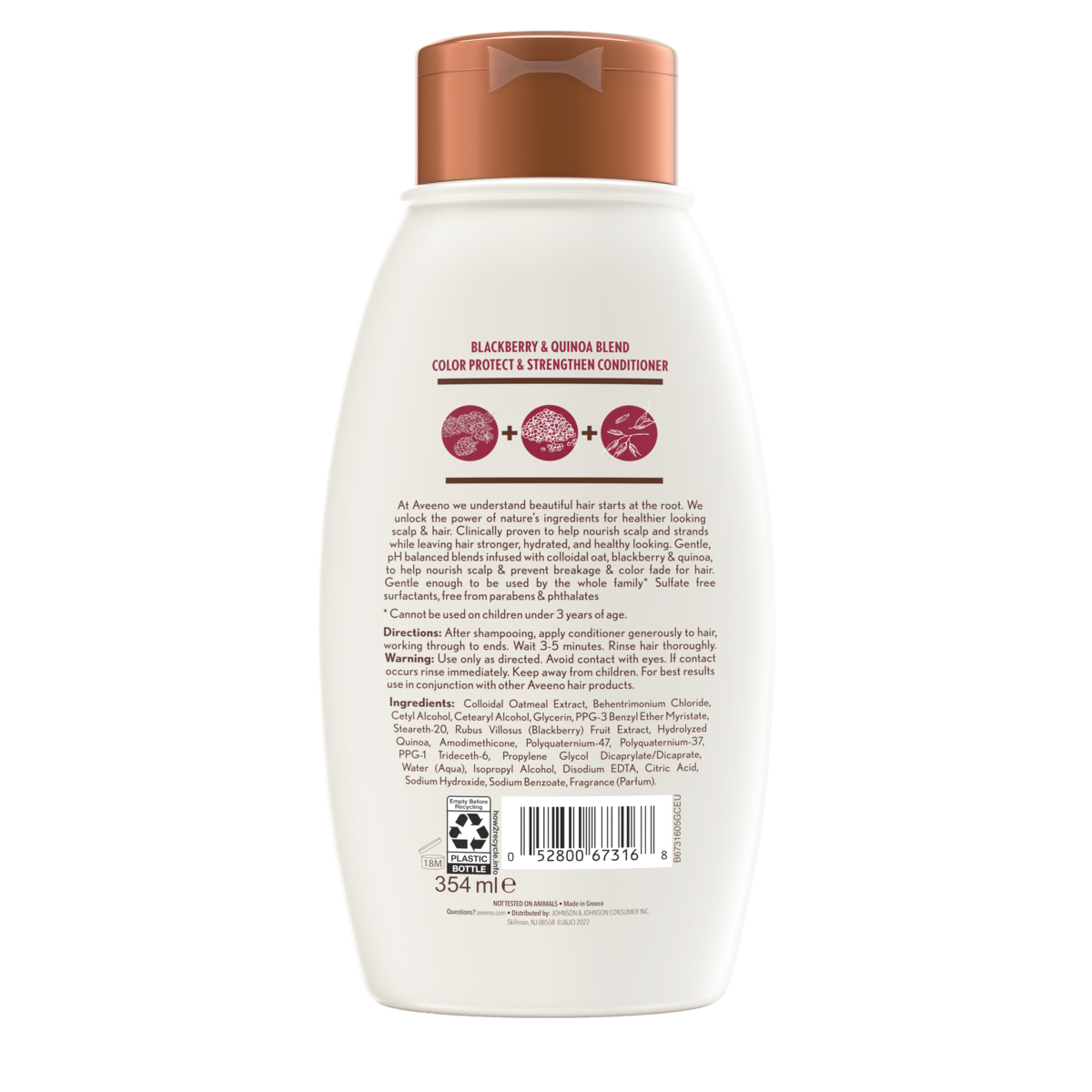 Aveeno Conditioner Blackberry Quinoa Protein Blend 12oz