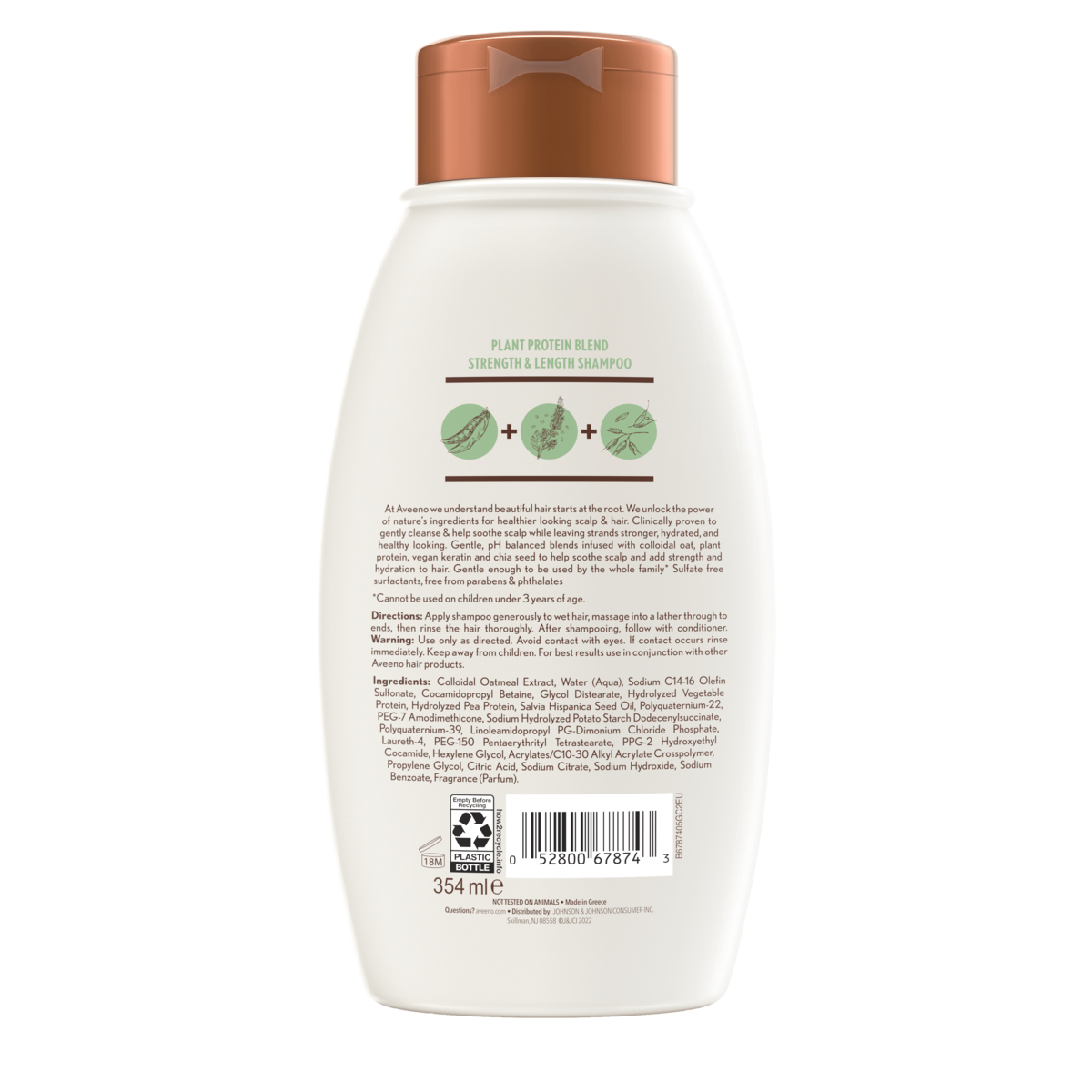 Aveeno Shampoo Plant Protein Blend 12oz
