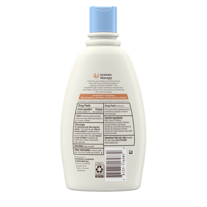 Aveeno Baby Eczema Therapy Moisturizing Cream 8oz Tube