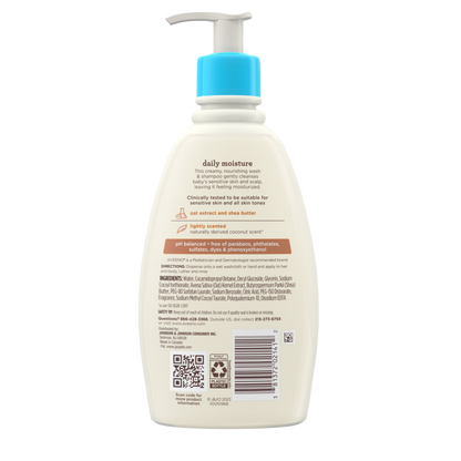 Aveeno Baby Wash & Shampoo Daily Moisture 12oz Sheabutter