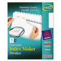 Avery Big Tab Insertable Dividers - Clear, 5 count