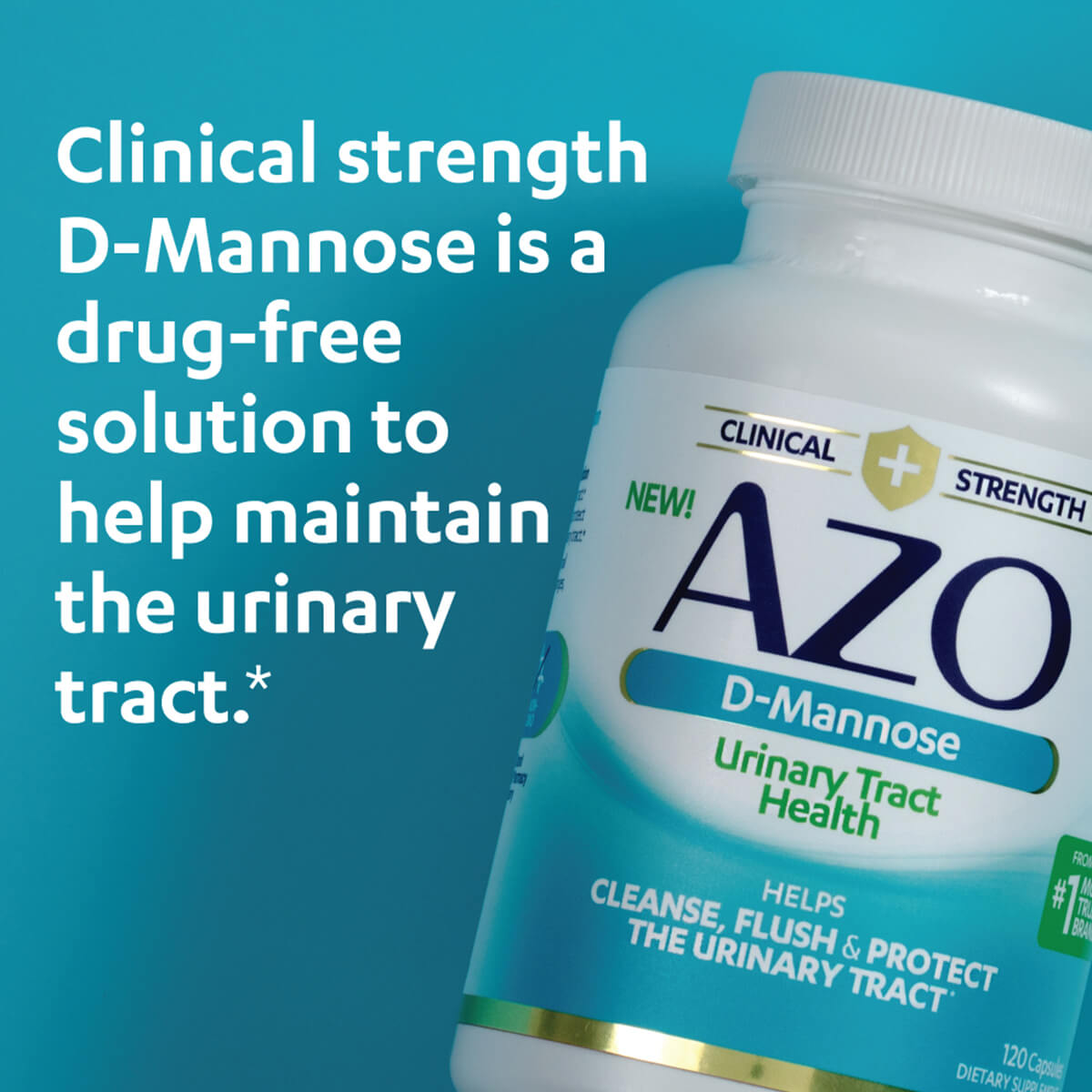 AZO D-MANNOSE URINRY TRCT HLTH CAP 120CT