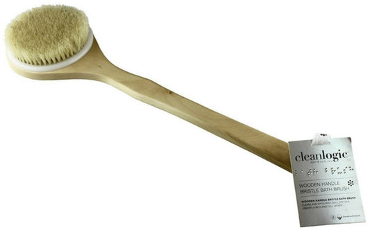 CLEANLOGIC Bath & Body Wooden Bristle Bath Brush