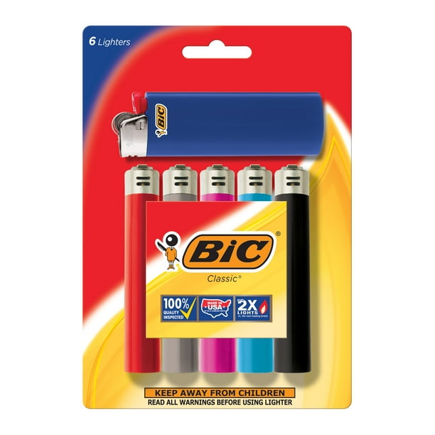 BiC Classic Pocket Lighter - Assorted, 5 count