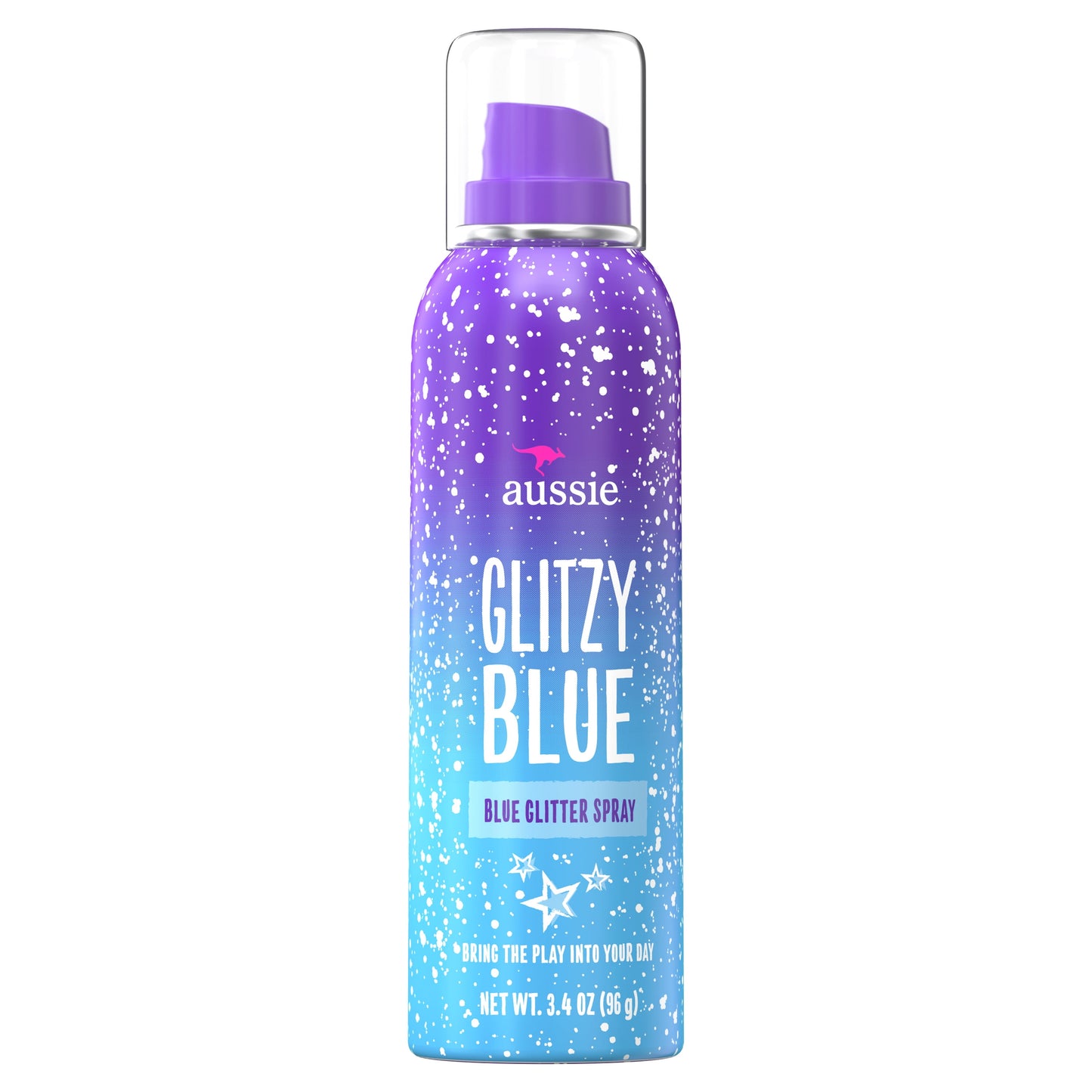 AUSSIE GLITTER SPRAY BLUE  3.4Z