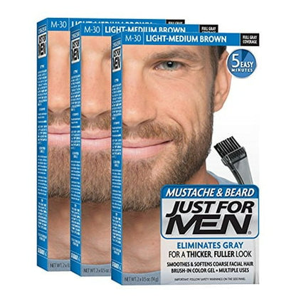 JUST FOR MEN MUSTACHE GEL MEDIUM BROWN