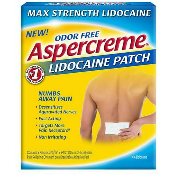 ASPERCREME LIDOCAINE PATCH 5CT