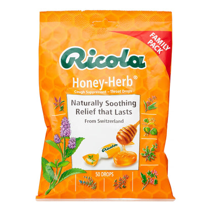 RICOLA COUGH DROP,HONEY HERB