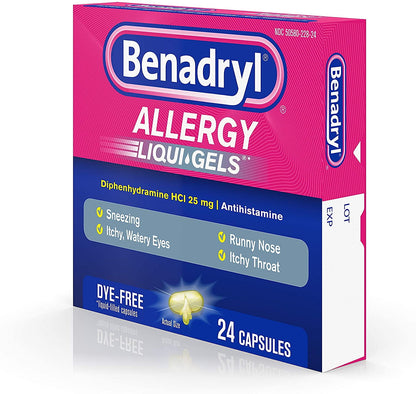 BENADRYL ALLERGY DYE FREE 25 MG SGC 48