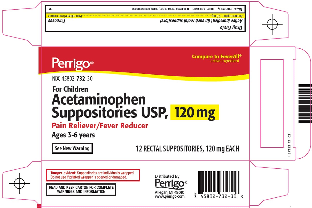 ACETAMINOPHEN SU 120MG 12 RECT