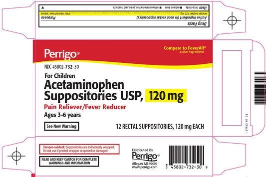 ACETAMINOPHEN SU 120MG 12 RECT