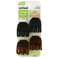 Scünci Effortless Beauty 2cm Chunky Jaw Clips, 12 CT