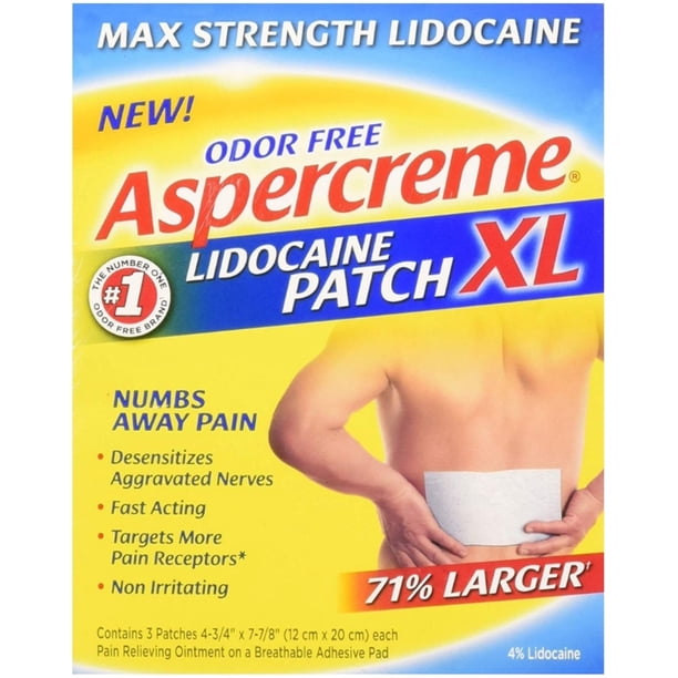 ASPERCREME LIDOCAINE PATCH 12X1CT