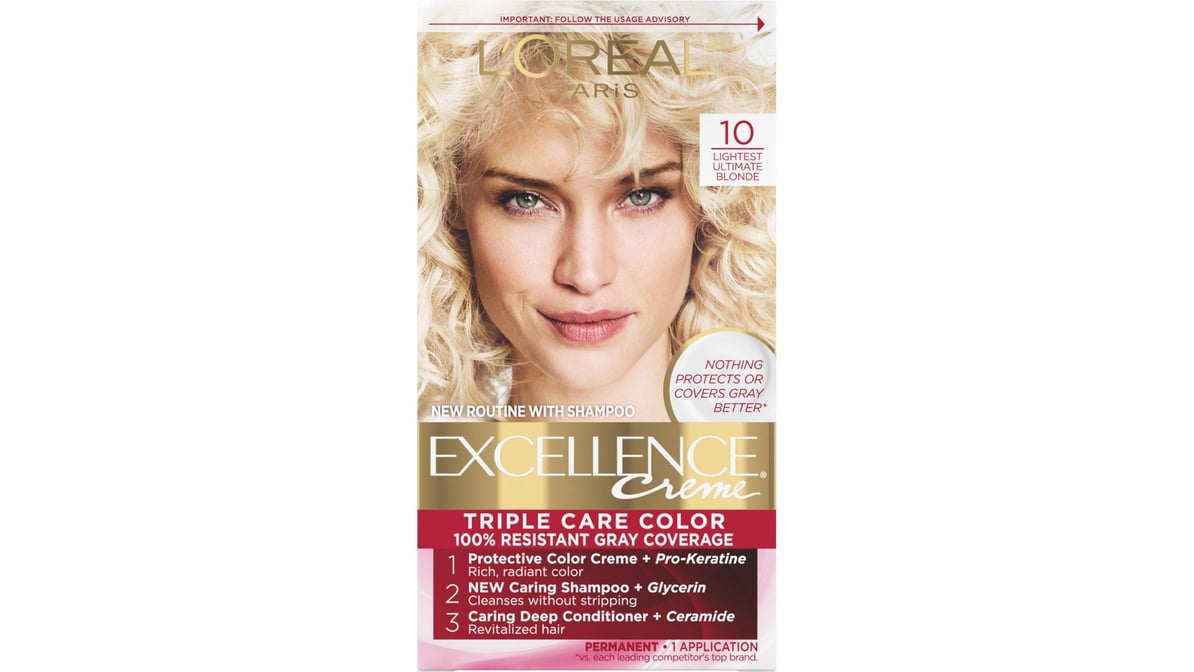 Loreal Excel Creme Color #10 Lightest Nat. Blonde 1.74oz