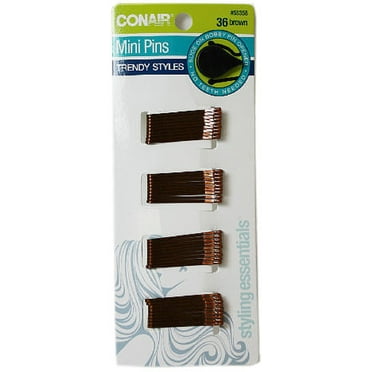 CONAIR Styling Essentials Extra Long Bobby Pins - Brown, 48 count