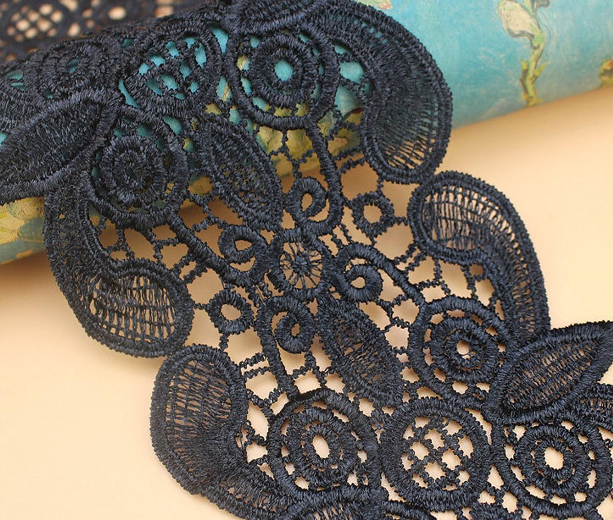 LINER LACE TRIM BLACK