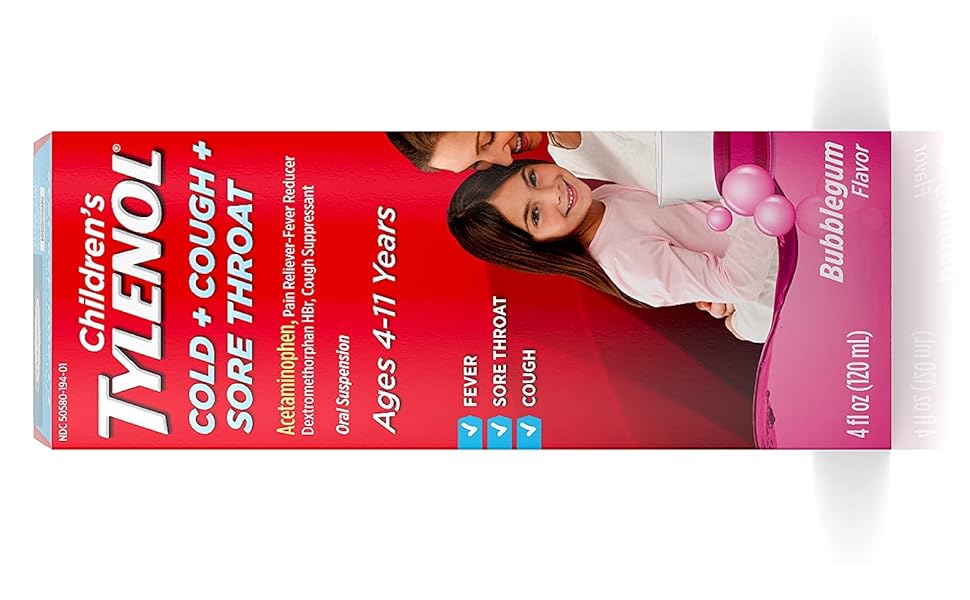 TYLENOL CHILD COLD+CGH+ST SUS BBLGM 4OZ
