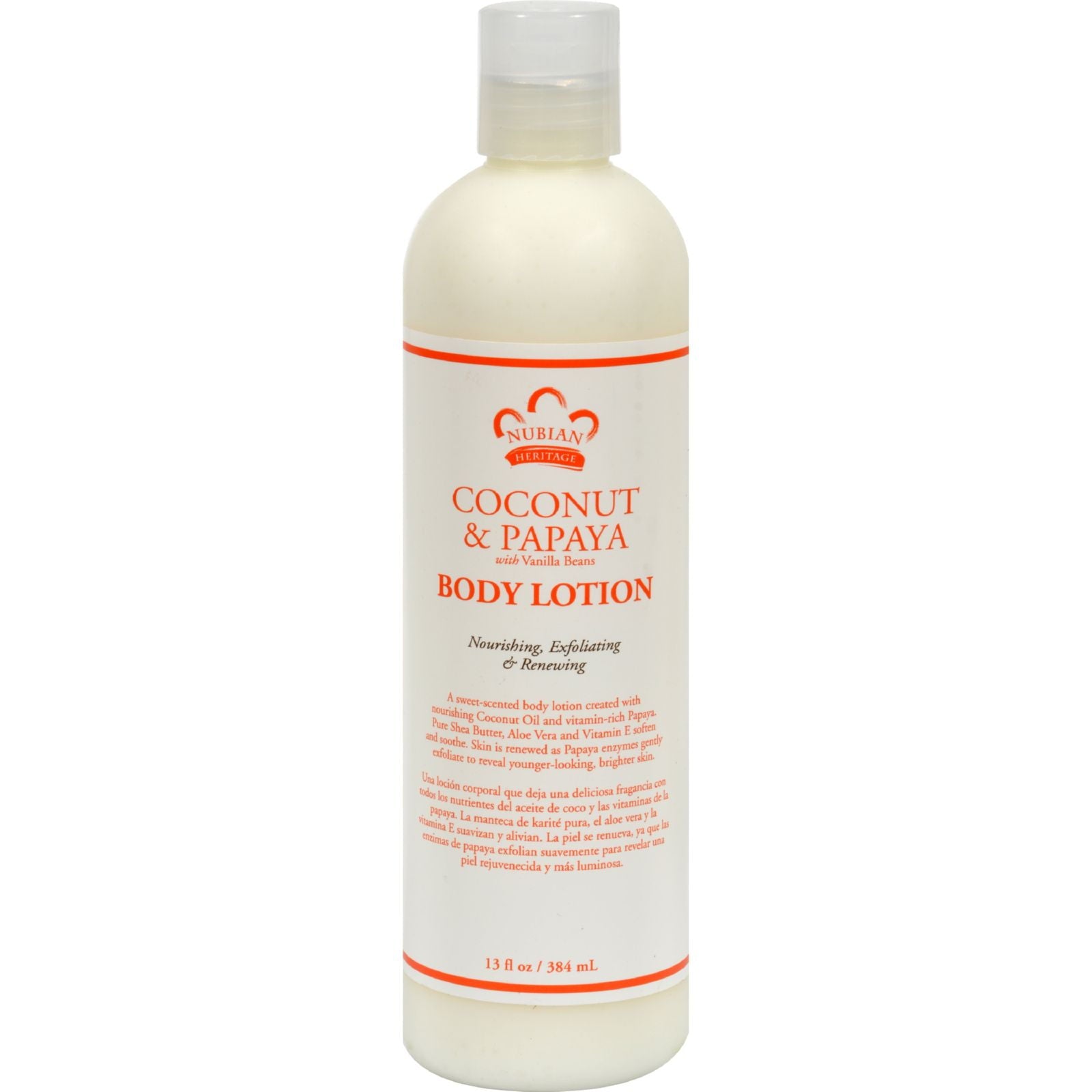 NUBIAN HERITAGE LOTION,COCONUT & PAPAYA
