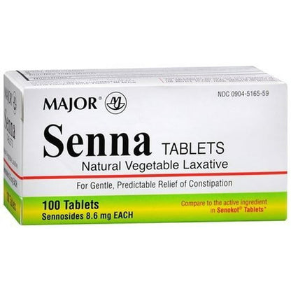 SENNA LAXATIVE 8.6 MG TAB 100