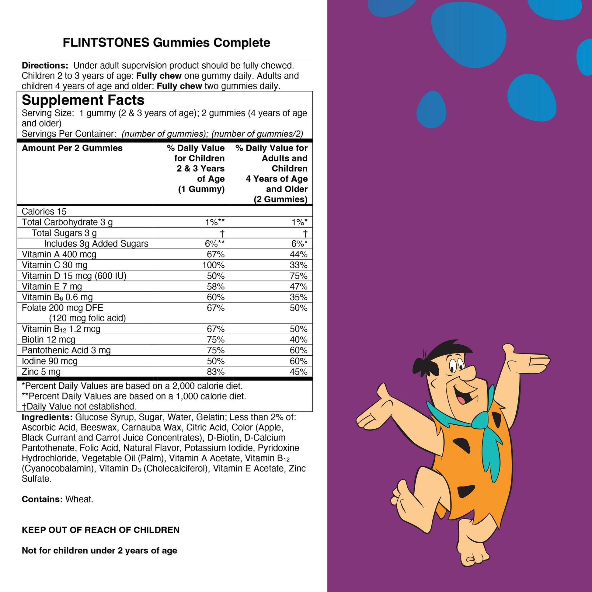 FLINTSTONES GUMMY 70CT
