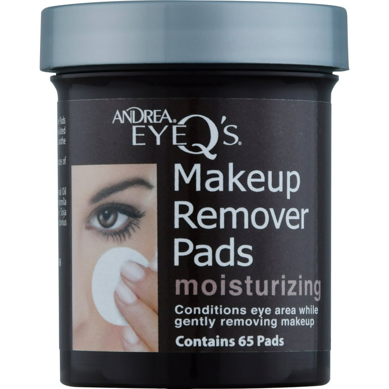 ANDREA Eye Q's Ultra Quick Eye Makeup Remover Pads, 65 count